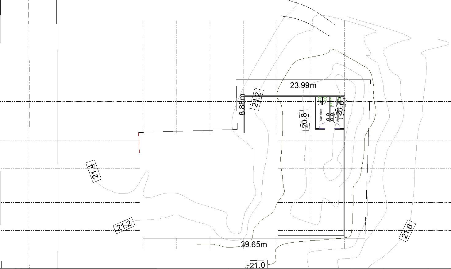 Site plan for warehouse.