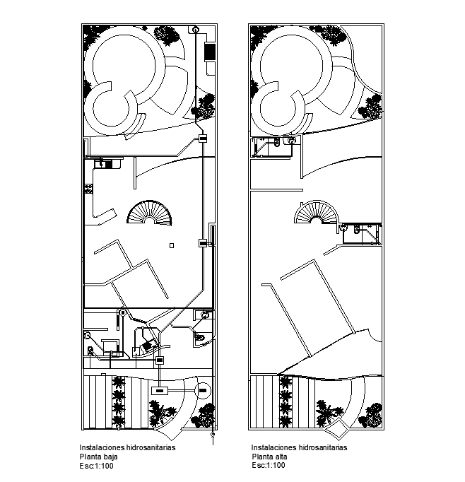 Site Plan Layout of Resort in 2D AutoCAD Drawing File