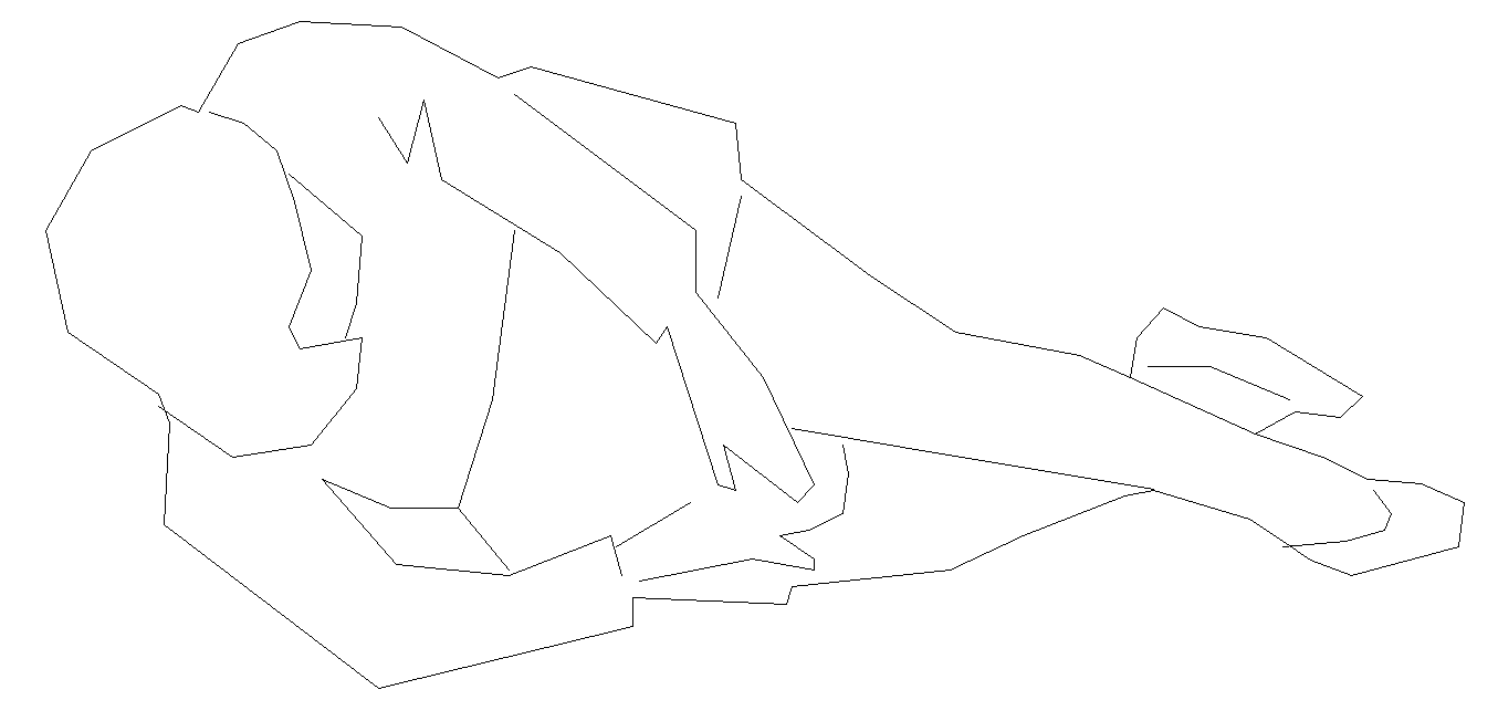 Sitting woman CAD blocks 2d view layout dwg file