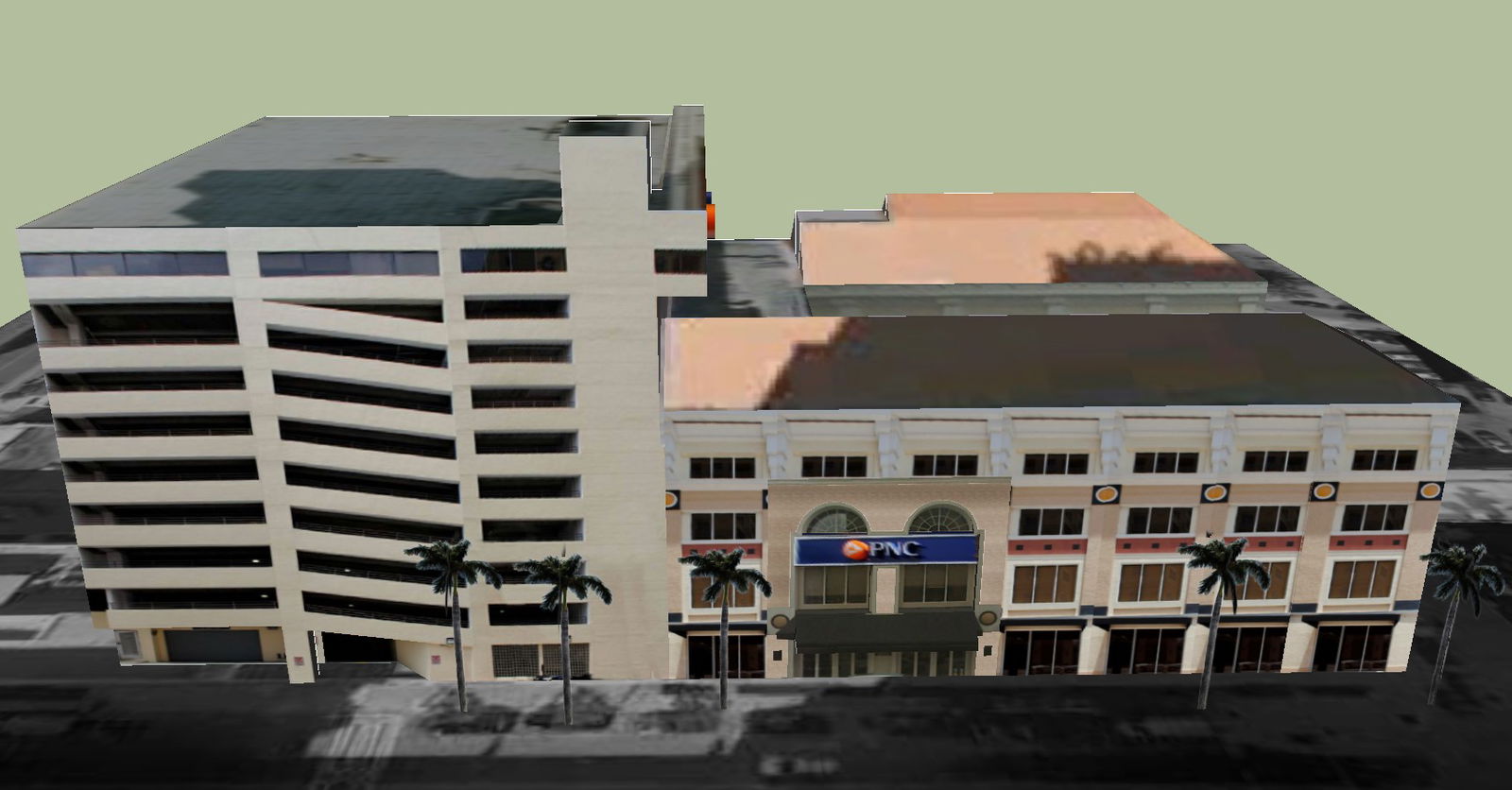 3D SketchUp Model SKP project File for Commercial Building Design