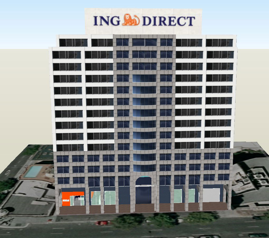 3D SketchUp Model of Commercial Building with Drawing Layout files