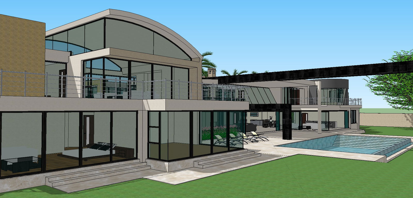 Sketchup file of house design in 3d