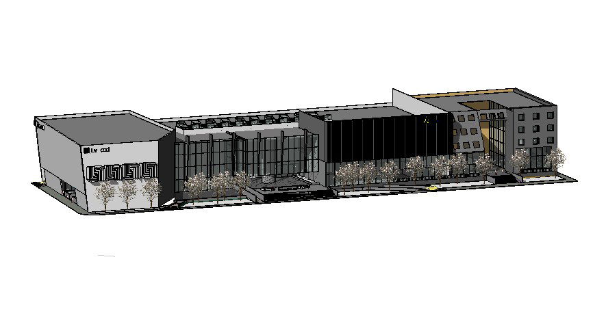 Hotel Design with Interior Exterior in SKP Sketchup details Format