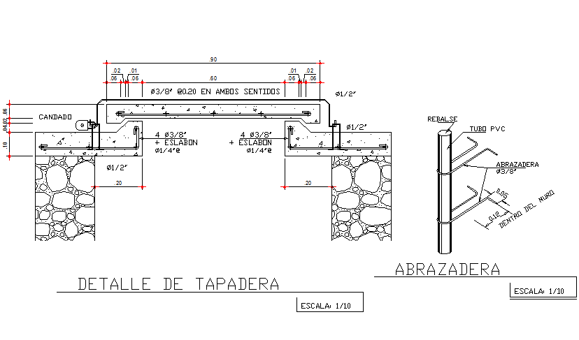 Slab section detailing dwg file