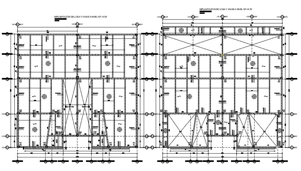 Slab And Beam Implementation Plan Drawing Download Free DWG File
