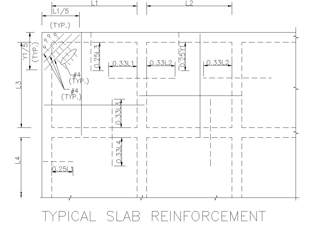 Slab Reinforcement Detail AutoCAD Drawing | DWG Files