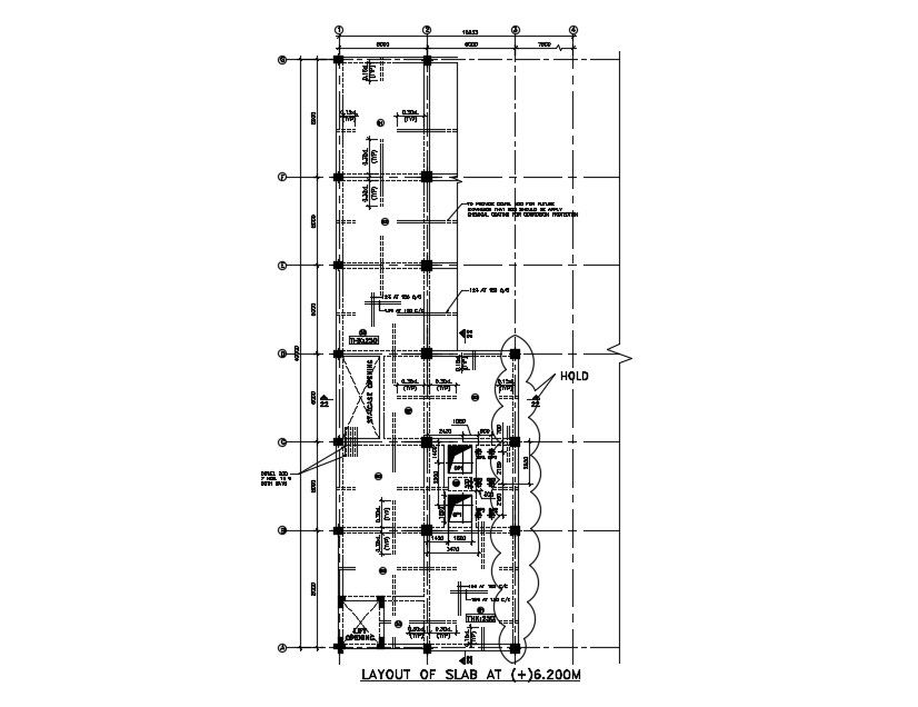 Slab layout detail drawing . Download cad dwg file | CADBULL
