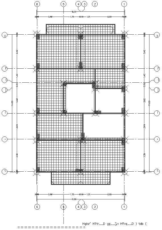 Slab scaffolding framework design DWG AutoCAD drawing