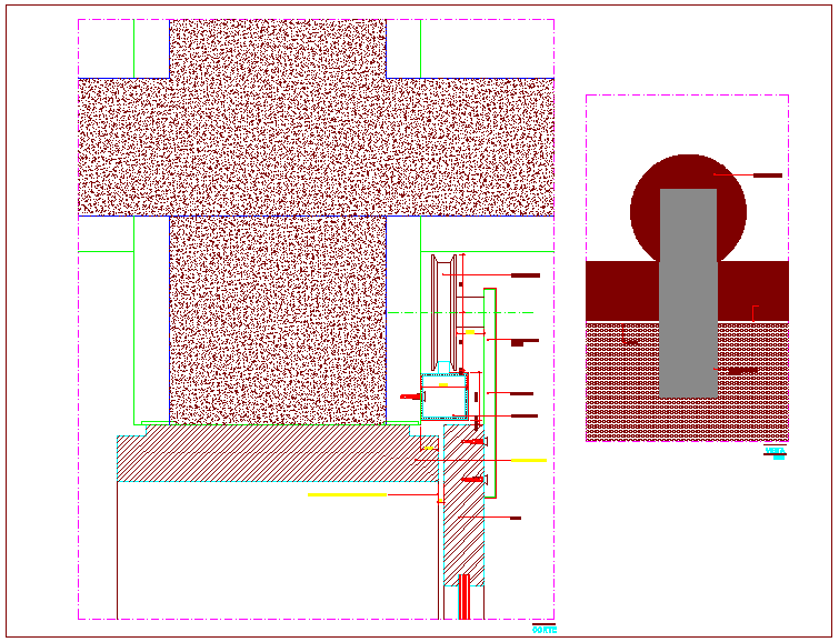 Sliding door design with wheel view