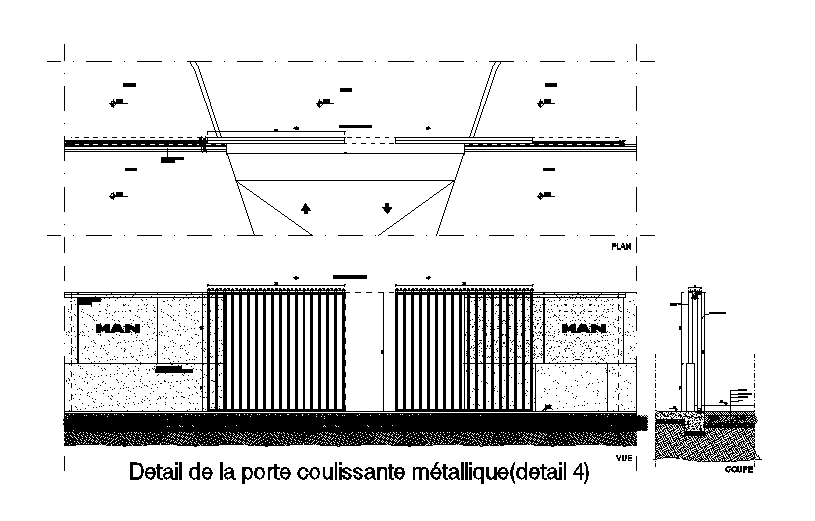 Sliding Door AutoCAD Drawing Download DWG File