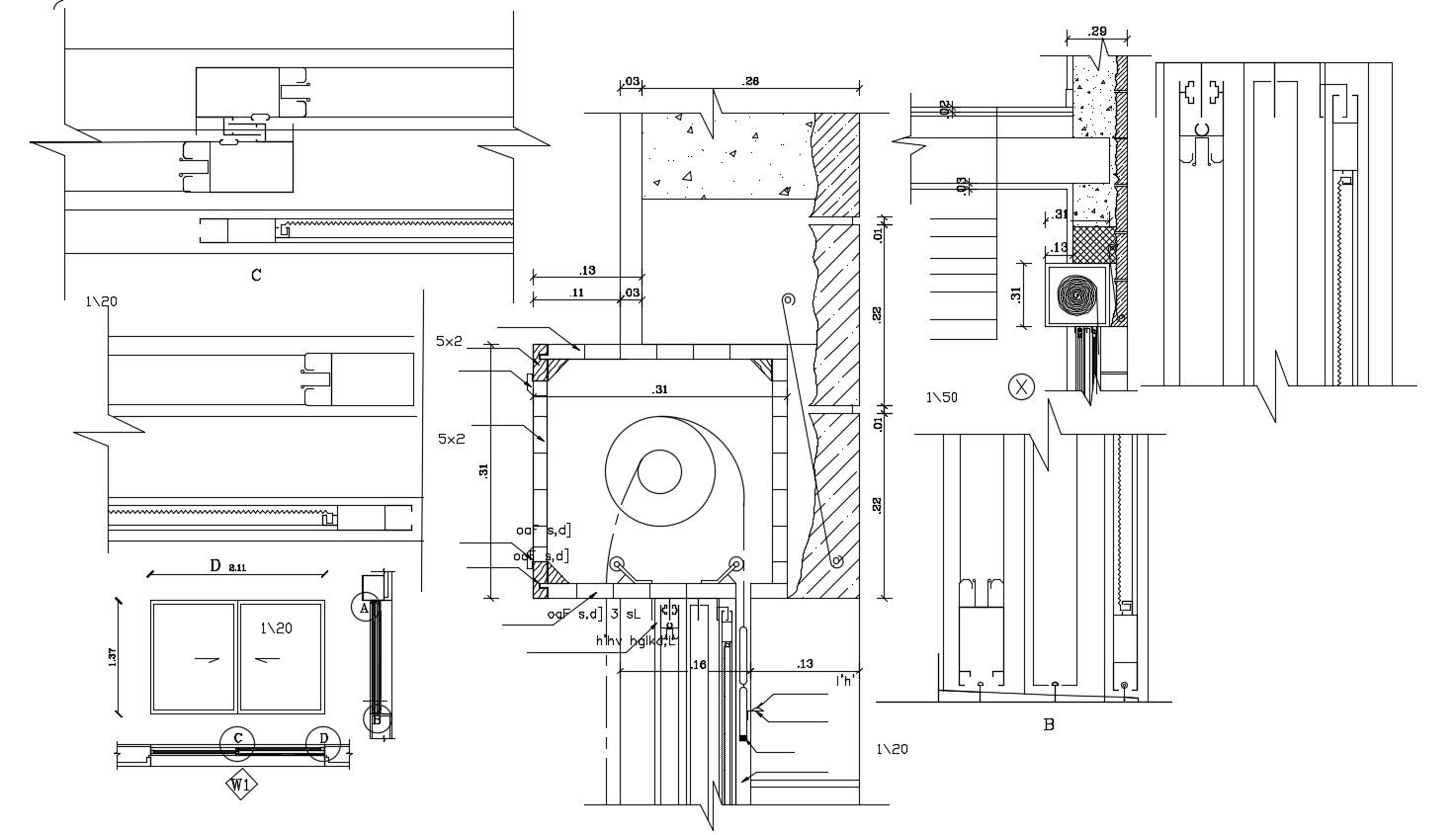 Sliding Window Installation Design Free DWG File