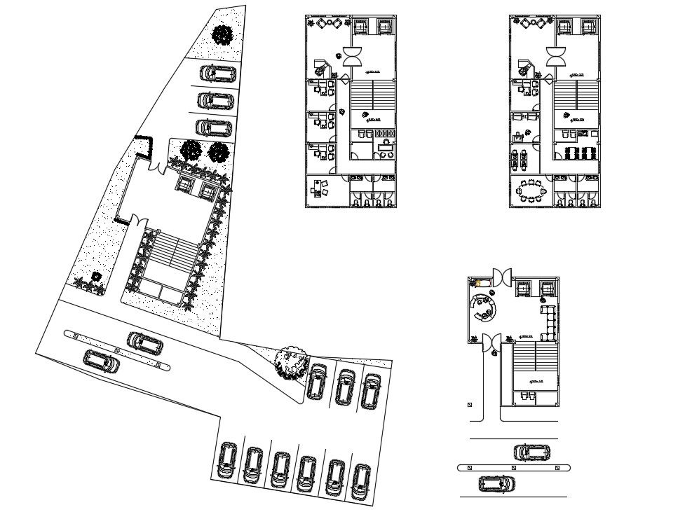 Small Office Building Architecture AutoCAD File