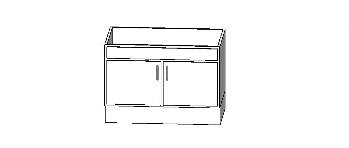 Small cupboard wooden 3d model cad drawing details skp file