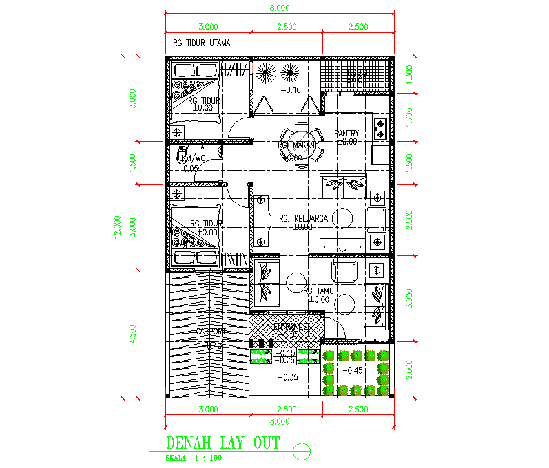 Small house plan layout file