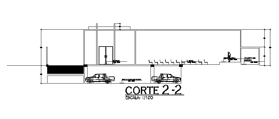 Small Auditorium Section CAD Drawing Free Download DWG File
