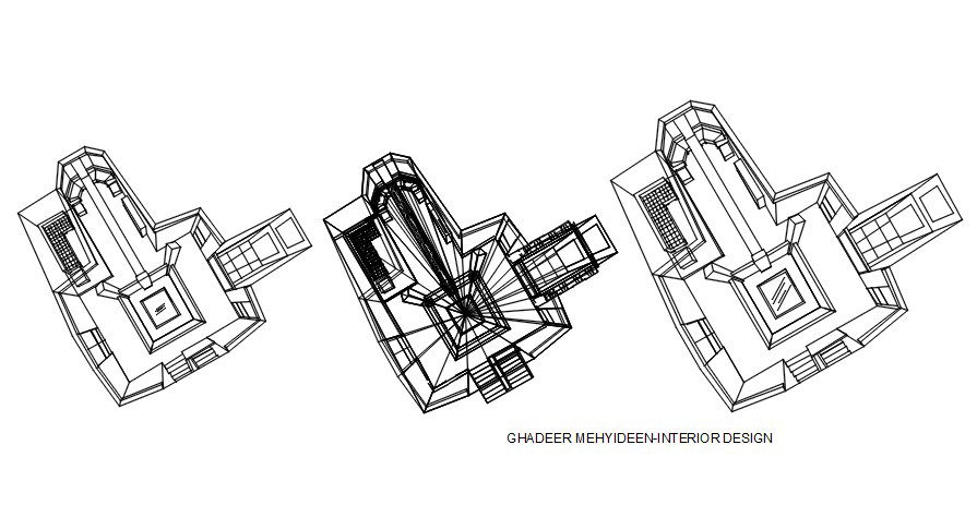 Small House Interior Plan AutoCAD Drawing Download DWG File