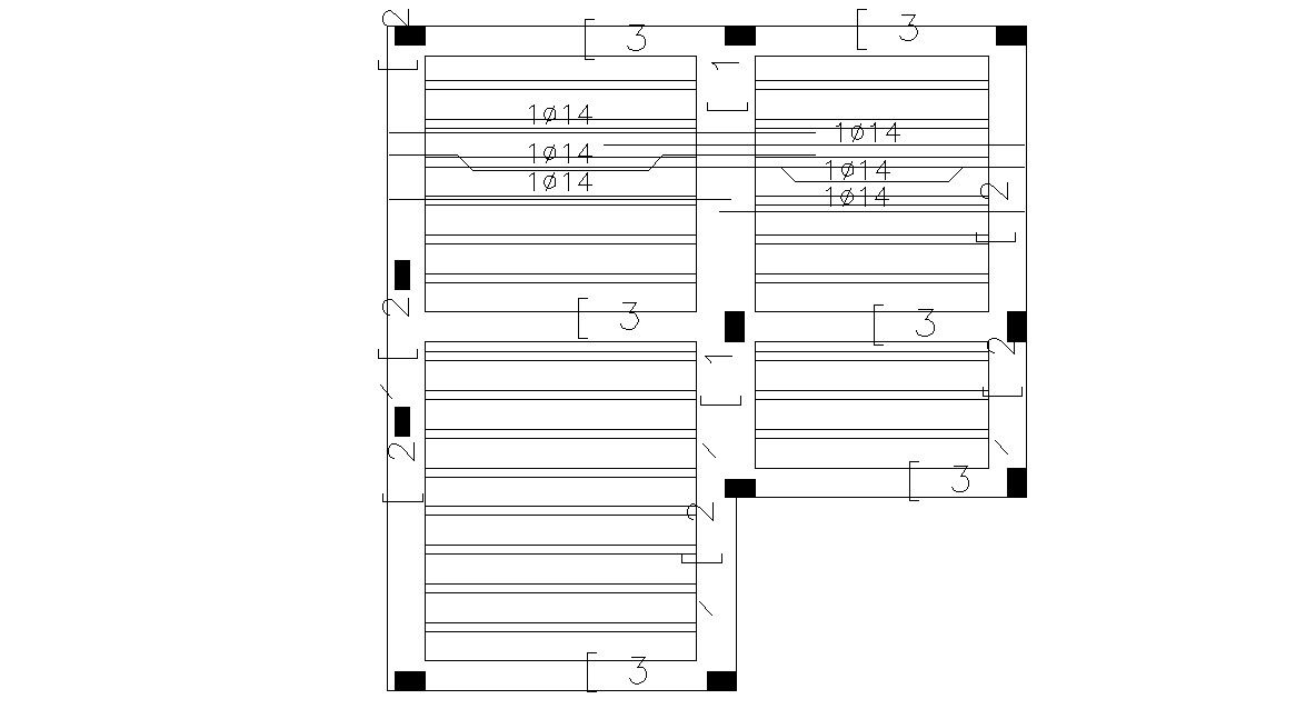 Small Slab Structural Design With Column Autocad File