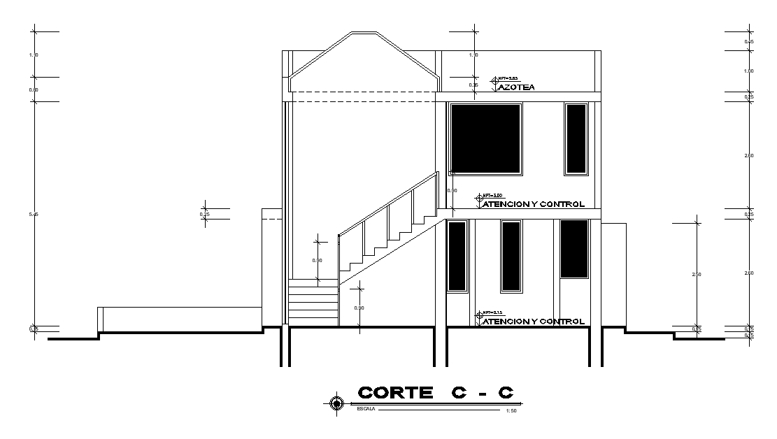 Small house section details are given in this cad file. Download this cad file now.