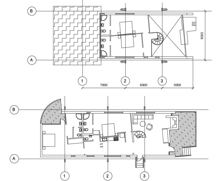 Small house simple floor plan CAD drawing files are given. Download now.