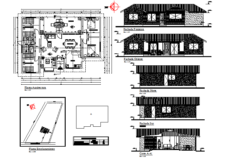 Smith house detail dwg file