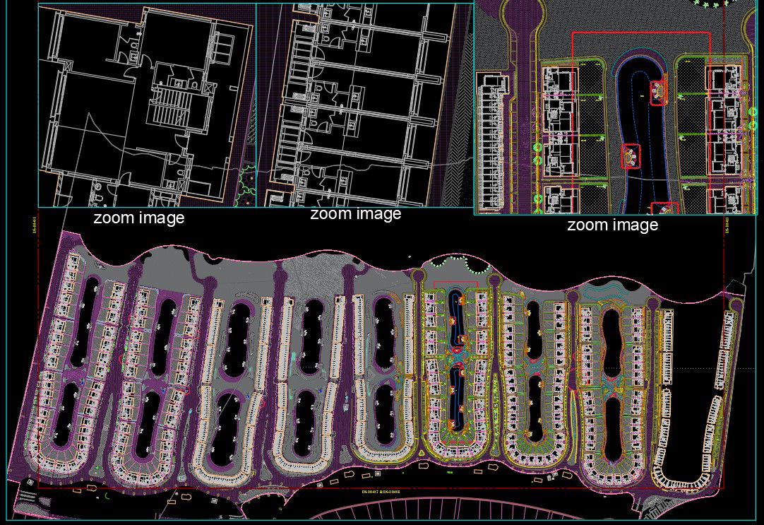 Social Housing Floor Plan in AutoCAD DWG File Format