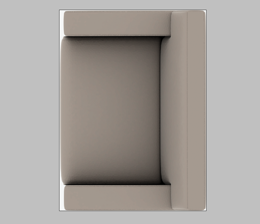 Sofa Set 3D CAD Block Model for Designers in 3ds Max