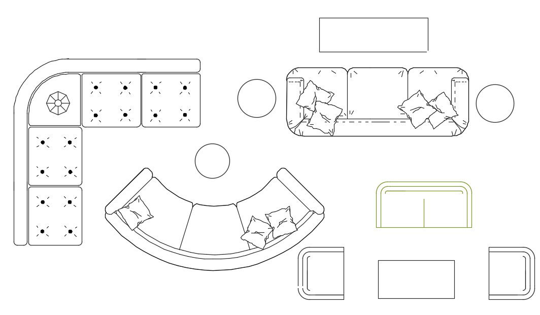 Download Sofa Set CAD Drawings Free in DWG Format Now