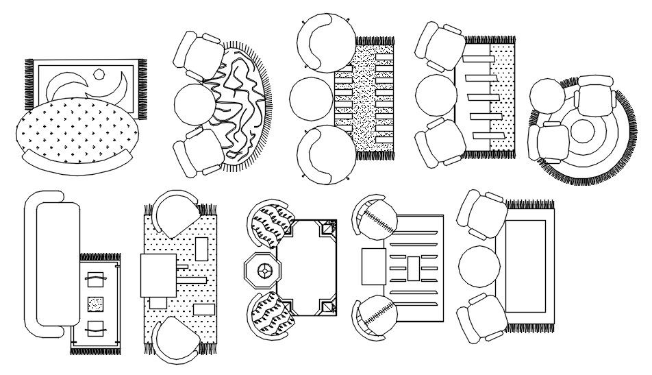 Sofa Chair CAD Block Detailed AutoCAD DWG Drawing File