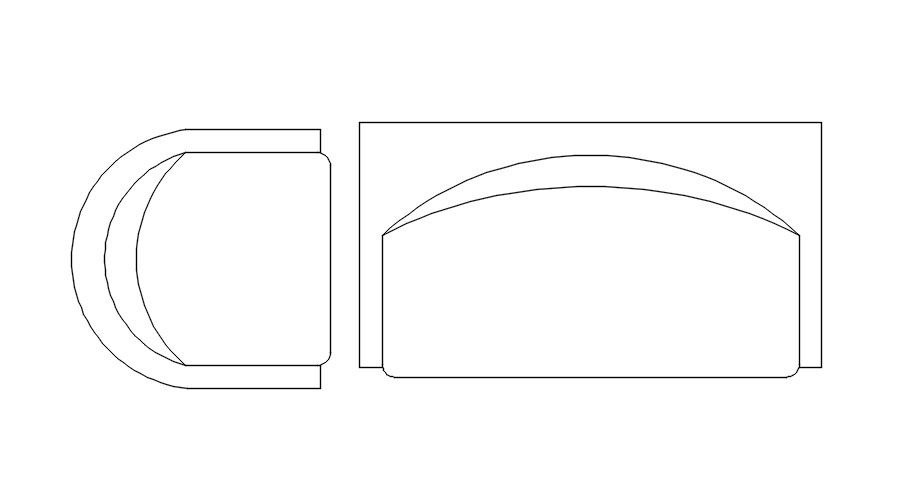 Sofa seats design in AutoCAD 2D drawing, dwg file, CAD file
