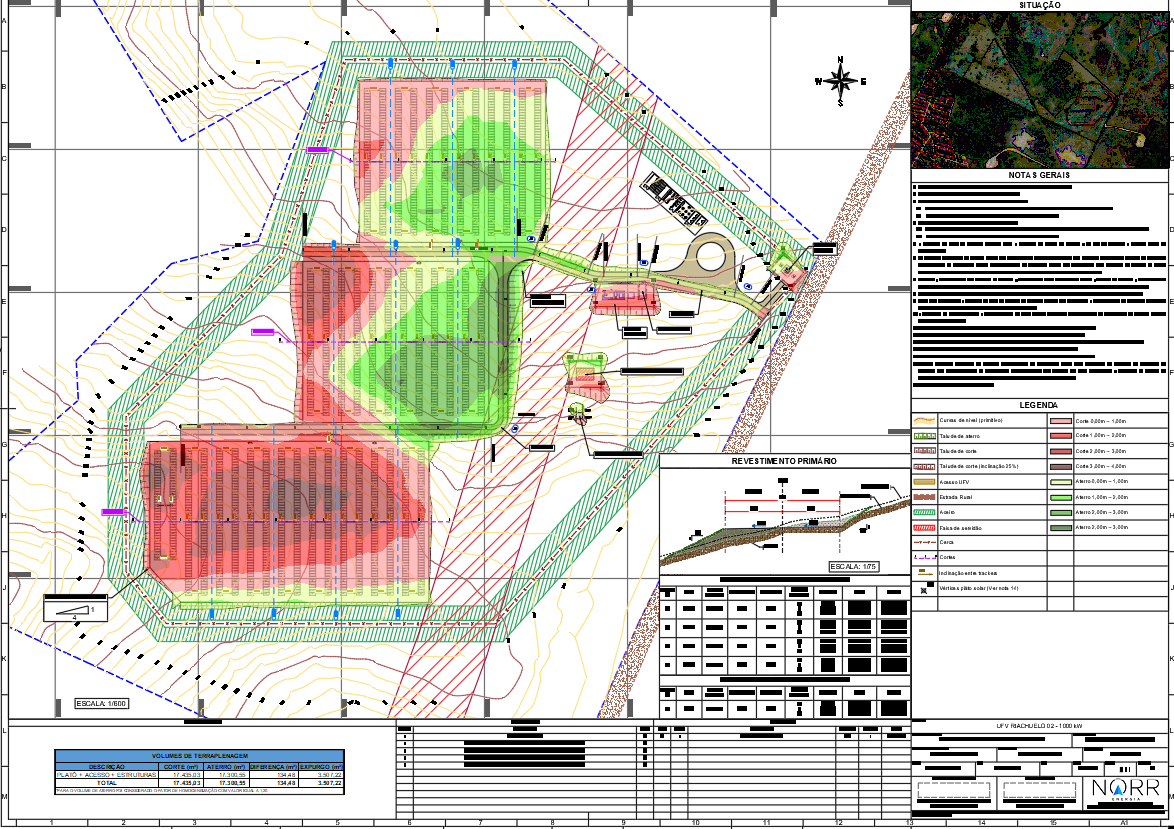 Solar Panel Farm DWG File Showing Layout, Wiring, and Infrastructure