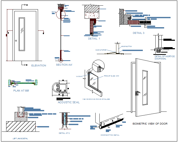 Sound proof door design view