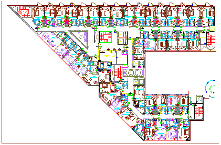 South tower key plan for seventh floor