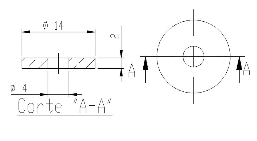 Spacer Cut section details are given in this AutoCAD DWG drawing.Download the AutoCAD 2D DWG file.