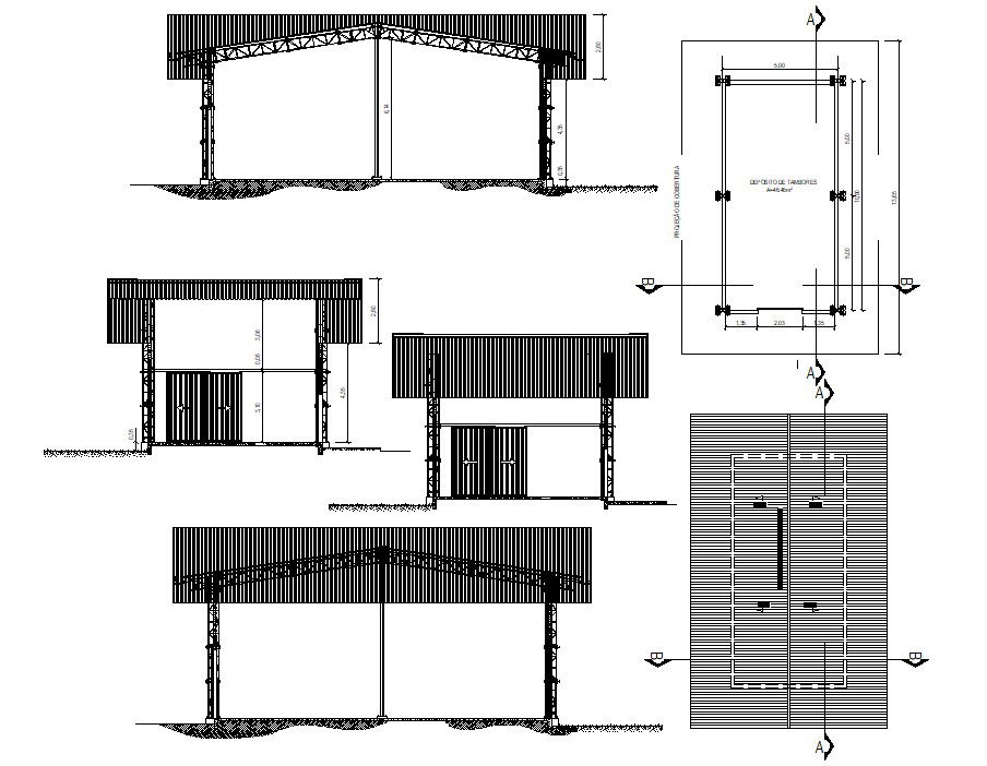 Span Structure AutoCAD File