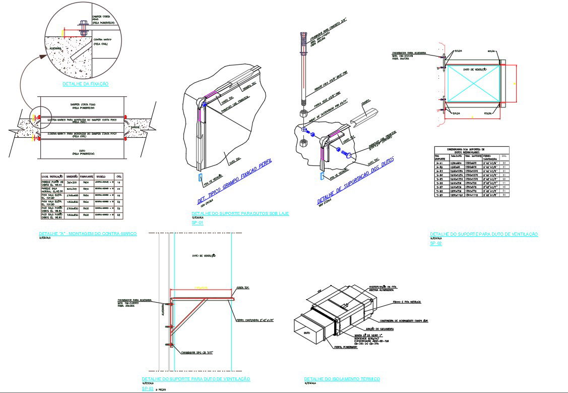 Split Hanging System CAD Drawing DWG File