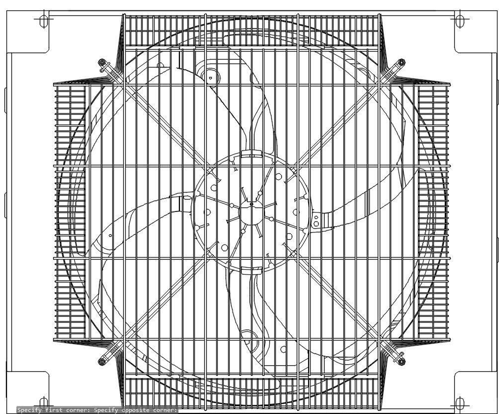 Split air conditioner compressor system design in AutoCAD 2D drawing, CAD file, dwg file