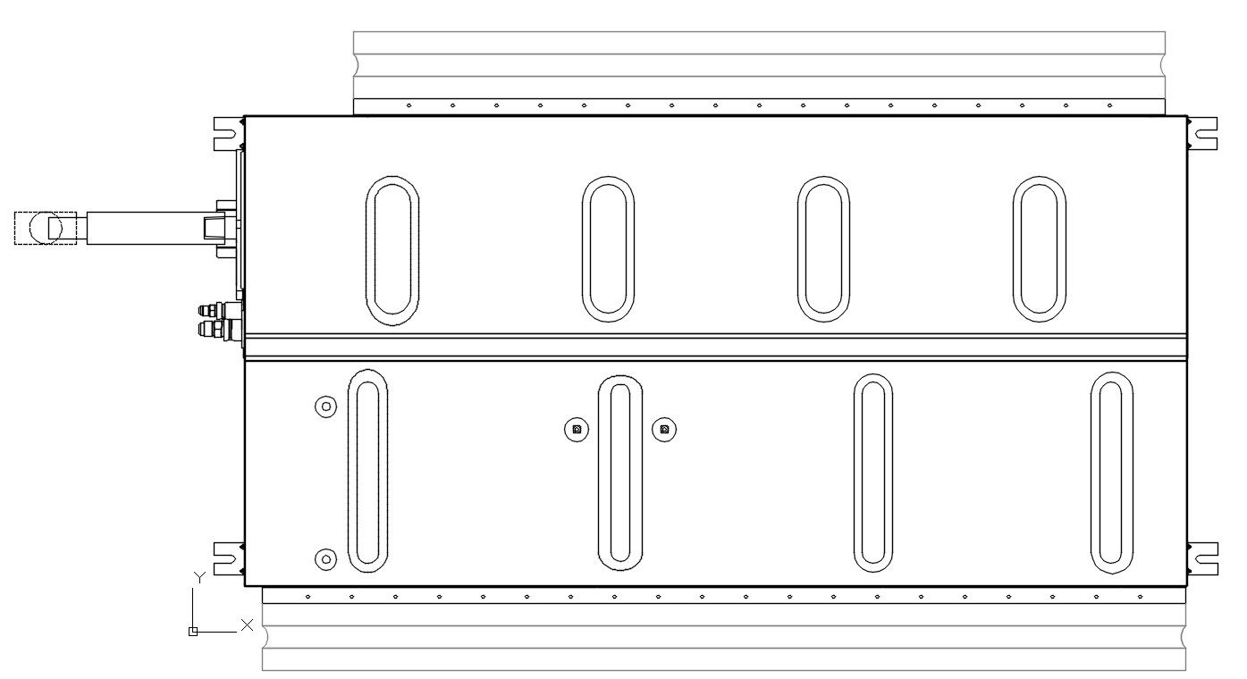 Split system air conditioner design in AutoCAD 2D drawing, CAD file, dwg file