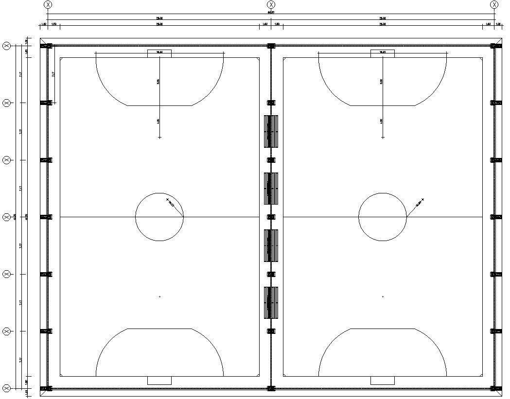 Sport club design with detail AutoCAD drawing, dwg file, CAD file