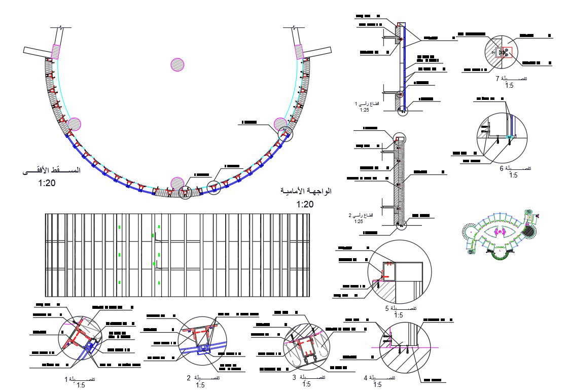 Spotlight Detail And Stage Elevation AutoCAD File
