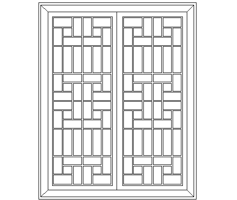 Square shaped window details