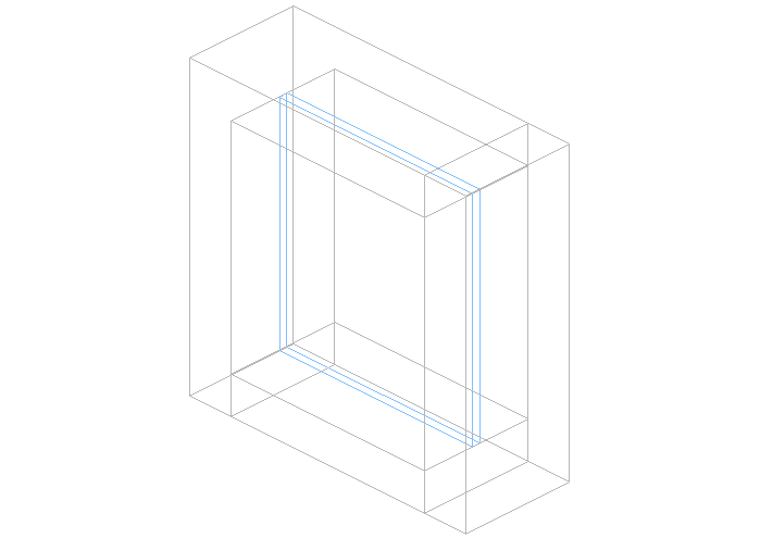 Square window frame