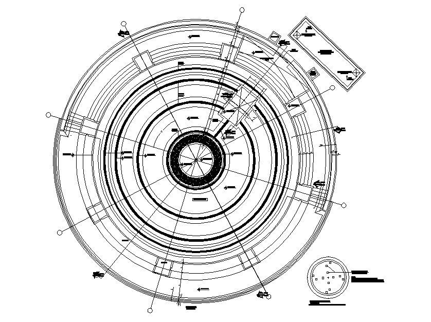 Stadium Conceptual Planning AutoCAD Drawing DWG File