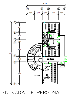 Staff Entry layout of Executive project prevention clinic health design drawing