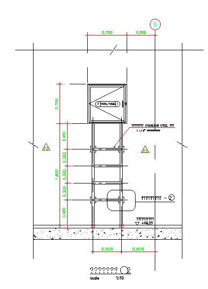 Stainless steel stairs section details are provided in this CAD DWG Drawing File.Download the free AutoCAD file now.