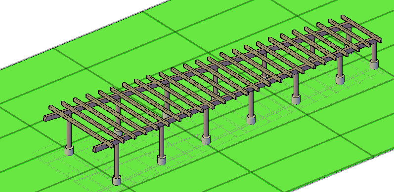 3D Park and Bench View DWG File for Landscape Designs