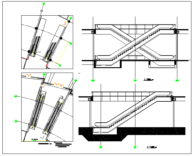 Stair Section & Plan & Elevation Detail