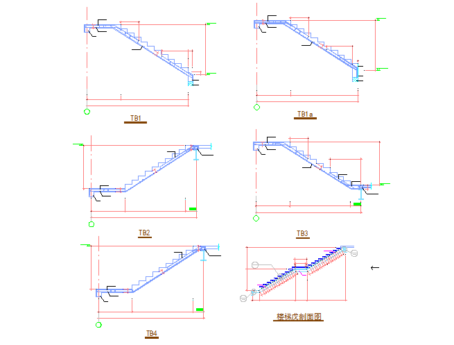 Stair Structure Section Detail