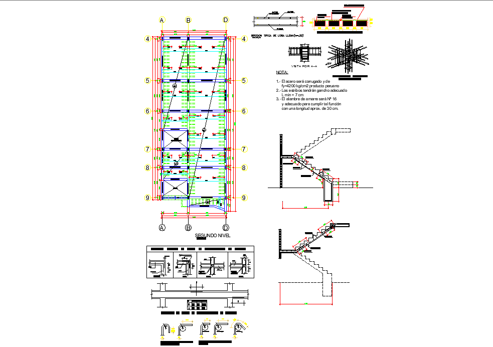 Stair and Beam plan layout file