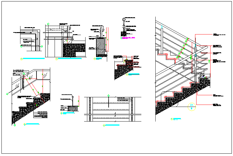 Stair detailing dwg file