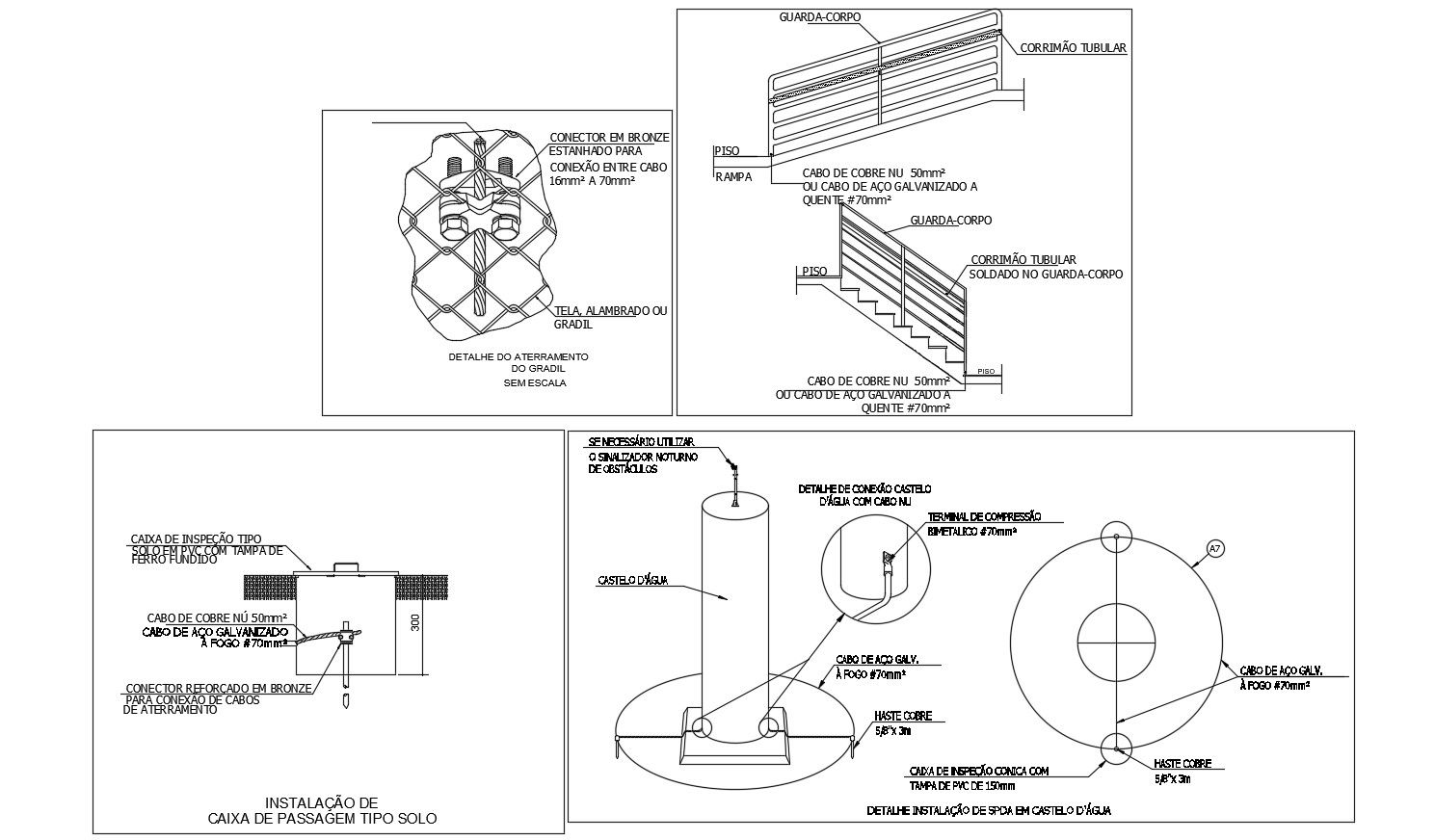 Staircase And Railing Design With Some Bolts And Nuts AutoCAD File